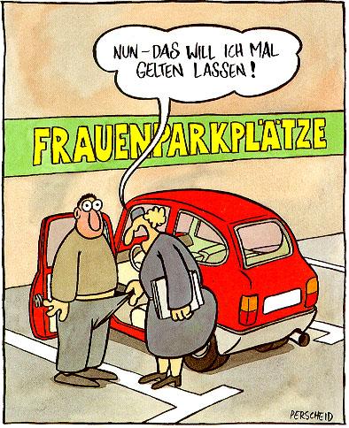 Frauenparkplatz / Parking for women only