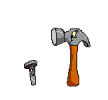 Hammer und Nagel